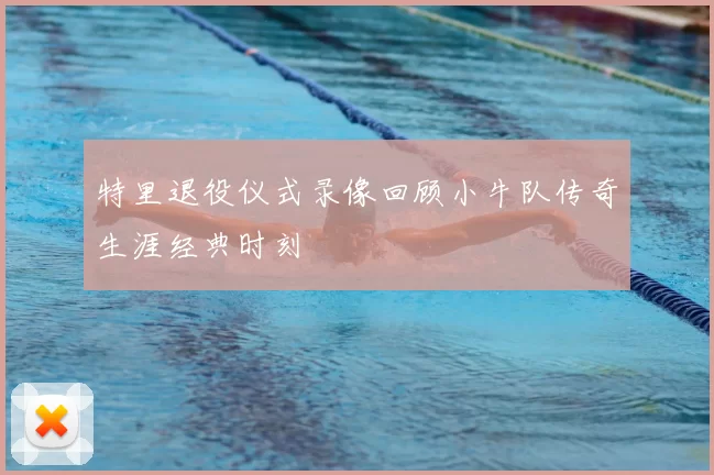 特里退役仪式录像回顾小牛队传奇生涯经典时刻