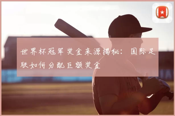 世界杯冠军奖金来源揭秘:国际足联如何分配巨额奖金